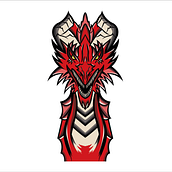 Dragón ilustrado y vectorizado. Design, Traditional illustration, Graphic Design, Digital Design, Vector Illustration, and Digital Illustration project by Carlota Rodríguez - 04.28.2022