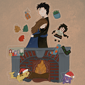 Retratos de amor. Ilustração tradicional, Desenho, Ilustração digital, Desenho artístico, Ilustração infantil, Instagram e Ilustração animada projeto de Laura Pardo - 28.04.2022