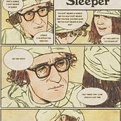 Sleeper (1973) by Woody Allen. Un projet de B, e dessinée, Illustration traditionnelle, Direction artistique, Design graphique, Cinéma, Beaux Arts et Illustration à l'encre de JUANJO NEZNA - 27.04.2022