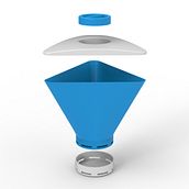 Boya de cloro para piscinas. Un progetto di Design industriale, Design, 3D, Modellazione 3D e Progettazione 3D di Gastón Rubiolo - 07.03.2019
