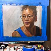 An older portrait. Un progetto di Illustrazione tradizionale, Belle arti, Pittura e Pittura ad olio di Vincent Ragozzine - 29.04.2022