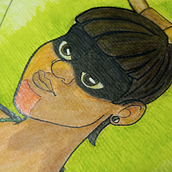 Indio Tupi - Caboclo na Religião de Umbanda. Traditional illustration, and Character Design project by Caroline Barbosa - 04.29.2022
