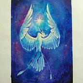 My project for course: Acrylic Illustration: Create a Magical Universe . Traditional illustration, Painting, Creativit, Acr, and lic Painting project by Ana M. Pavlov - 04.29.2022