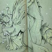 My project for course: Fantasy Sketchbook: Draw Characters from Imagination. Traditional illustration, Creativit, Drawing, and Sketchbook project by Maryam Alsaad - 04.30.2022