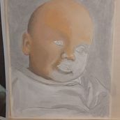Realistisches Portrait eines Babys. Projekt z dziedziny  Malarstwo użytkownika Katrin Thienel - 30.04.2022