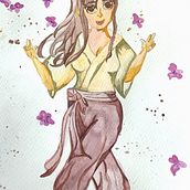 My project for course: Expressive Manga Illustration in Watercolor. Traditional illustration, Drawing, Watercolor Painting, and Manga project by Xaymara Claudio - 04.30.2022