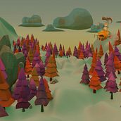 LowPoly environment. Un proyecto de 3D y Animación de Nazaret Garcia Gomez - 01.05.2022