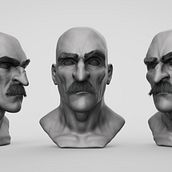 Il mio progetto del corso: Ritratto 3D realistico con ZBrush e KeyShot. 3D, 3D Modeling, and 3D Character Design project by Ruben Ciappa - 04.30.2022