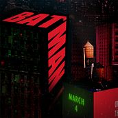 THE BATMAN MOVIE POSTER. Un progetto di Animazione, Tipografia, Animazione 3D e Tipografia cinetica di Yana Kirsanava - 29.04.2022