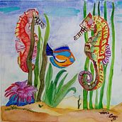 Mon projet du cours : Cache-Cache. Un progetto di Illustrazione tradizionale, Belle arti, Pittura e Pittura ad acquerello di marielaure_gault - 15.05.2023