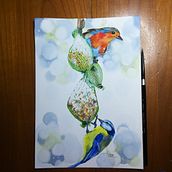 Mes oiseaux. Un progetto di Illustrazione tradizionale di sdwuil - 01.05.2022