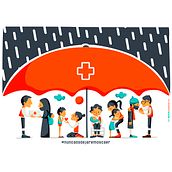 Ilustración editorial para Cruz Roja España. Un projet de Illustration traditionnelle, Publicité, Illustration vectorielle , et Design  de Marta Colomer - 05.05.2021
