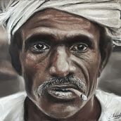 Mi Proyecto del curso: Retrato realista al pastel tiza. Traditional illustration, Fine Arts, Drawing, Portrait Drawing, and Realistic Drawing project by Eduardo Benito - 05.01.2022