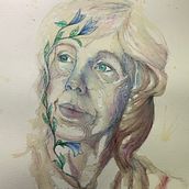 My project for course: Experimental Portraiture with Ink, Tea and Alcohol. Fine Arts, Painting, Drawing & Ink Illustration project by caareroot - 05.02.2022