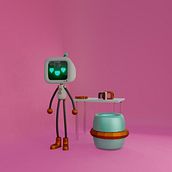 Mi Proyecto del curso: Introducción al diseño y modelado 3D con Blender. Motion Graphics, Character Design, Product Design, and 3D Modeling project by Alazne Etxebarria - 05.03.2022