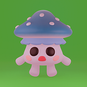 Criação de personagens Kawaii em 3D com Blender | Cogumelito . % Arthur Goedert tarafından hazırlanan Geleneksel illüstras, on, Karakter Tasarımı, Dijital İllüstras, on, 3D Modelleme, Ve Manga projesi - 05.01.2022