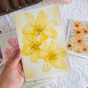 Meu projeto do curso: Aquarela floral: conecte-se com a natureza. Traditional illustration, Painting, Watercolor Painting, and Botanical Illustration project by Julia Campos da Silva - 05.02.2022