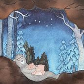 Negative Watercolor Painting for Children's Illustration. Un progetto di Illustrazione tradizionale, Pittura, Disegno a matita, Pittura ad acquerello, Illustrazione infantile e Narrativa di Kathrin Laschinski - 02.05.2022