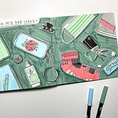 Illustrated Life Journal: A Daily Mindful Practice. Un progetto di Belle arti, Bozzetti, Creatività, Disegno e Sketchbook di Kathrin Laschinski - 02.05.2022