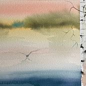 My project for course: Atmospheric Landscapes in Watercolor . Fine Arts, Painting, and Watercolor Painting project by derek9 - 05.02.2022