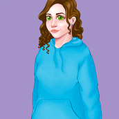 My project for course: Female Character Portraits in Procreate. Traditional illustration, Digital Illustration, and Digital Drawing project by Tamara Vega Ortega - 05.02.2022