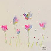 Hummingbird. Projekt z dziedziny Malowanie akwarelą użytkownika vacker8 - 01.05.2022