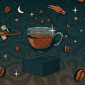 Just Coffee. Traditional illustration, Drawing, Digital Illustration & Ink Illustration project by Alessandra de Mello - 05.01.2022