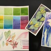 My project for course: Negative Watercolor Painting for Botanical Illustration. Traditional illustration, Watercolor Painting, and Botanical Illustration project by joanne.ritter - 05.04.2022