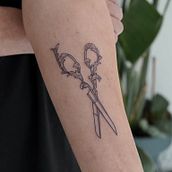 Etching style - Hairdresser Scissor. Tattoo Design project by dennylee0608 - 05.04.2022