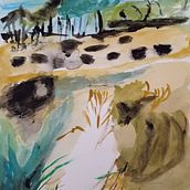 Mi Proyecto del curso: Paisajes naturales en acuarela. Un proyecto de Bellas Artes, Pintura y Pintura a la acuarela de Isabel Almécija Herrada - 04.05.2022