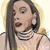 Mi Proyecto del curso: Retrato ilustrado con Procreate . Ilustrație tradițională, Ilustrație vectorială, Ilustrație digitală și Desen de portret de uranga_maitane - 05.04.2022