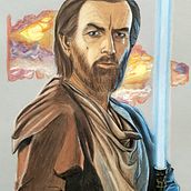 Obi-Wan Kenobi. Desenho projeto de Rafael Adauto - 04.05.2022
