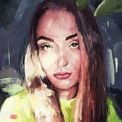 My project for course: Digital Portraits with a Traditional Style in Photoshop. Un progetto di Illustrazione tradizionale, Illustrazione digitale e Pittura digitale di valerija.cernobrivec - 04.05.2022