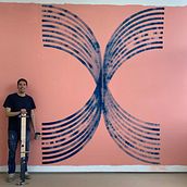 Big scaled Letters. Un progetto di Artigianato, Pittura acrilica, Lettering, Pittura, Scrittura e Design tipografico di Otto Baum - 06.05.2022