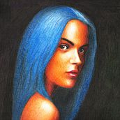 Mi Proyecto del curso: Retrato creativo en claroscuro con lápiz. Traditional illustration, Pencil Drawing, Portrait Drawing, Artistic Drawing, and Colored Pencil Drawing project by CARLOS BER - 05.06.2022