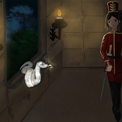 Intruder or Friend. Traditional illustration project by Amy Chai - 05.06.2022