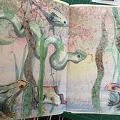 My project for course: Creative Watercolor Sketching for Beginners. Underwater mystery. . Traditional illustration, Watercolor Painting, Sketchbook, Sketching, Creativit, and Drawing project by Joyce Scott - 04.23.2022
