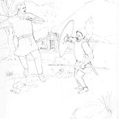 Very early stages of character/story for Comic. . Un progetto di Illustrazione tradizionale e Fumetto di Samuel Rignall - 07.05.2022