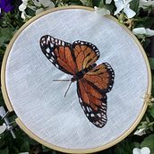 Mi Proyecto del curso: Técnicas de bordado realista. Traditional illustration, Embroider, and Textile Design project by luamontes81 - 05.07.2022