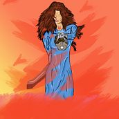 Ilustración inspirada en el personaje de Marvel, Jean grey(pose) por el Día de la Mujer.. Un proyecto de Ilustración digital de Angel Vega Hernández - 05.03.2022