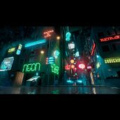 Mi Proyecto del curso: Diseño de videojuegos con Unreal Engine: escenas ciberpunk. Un progetto di 3D, Animazione, Direzione artistica, Animazione 3D, Videogiochi, Progettazione di videogiochi e Sviluppo di videogiochi di José Melgarejo - 04.05.2022