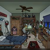Habitación para El Cuartel Podcast Ein Projekt aus dem Bereich Traditionelle Illustration und Podcasts von artelorelei - 07.05.2022