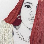 Mi Proyecto del curso: Creación de retratos bordados. Embroider, and Textile Design project by Samadhi Ribes - 05.07.2022