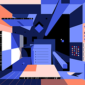 Stoke x Adobe - Creativity Meets Intelligence, Looping Animations. Un proyecto de Ilustración tradicional, Diseño, Motion Graphics, Animación, Animación 2D, Ilustración digital, Stor, telling, Stor y board de Nuria Boj - 03.05.2020
