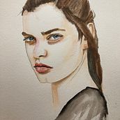 My project for course: Watercolor Portrait from a Photo. Un projet de Illustration traditionnelle, Aquarelle, Dessin de portrait , et Peinture de gjkase - 07.05.2022