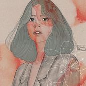Meu projeto de curso: Retrato ilustrado com Procreate. Ilustração tradicional, Ilustração vetorial, Ilustração digital, e Desenho de retrato projeto de Claudia Flete - 07.05.2022