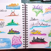 My project for course: Illustration Techniques to Unlock your Creativity. Design, Traditional illustration, Fine Arts, Painting, Creativit, Creating with Kids, and Sketchbook project by Cheryl Best - 05.08.2022