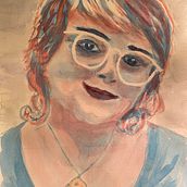 My project for course: Artistic Portrait with Watercolors. Fine Arts, Painting, Watercolor Painting, and Portrait Drawing project by drleeberg - 05.08.2022