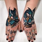 Hand tattoos. Tattoo Design project by Olie Siiz - 05.08.2022