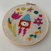 Mi muestrario del curso "Bordado contemporáneo con puntos tradicionales mexicanos". Projekt z dziedziny  Haft użytkownika Giulia - 08.05.2022